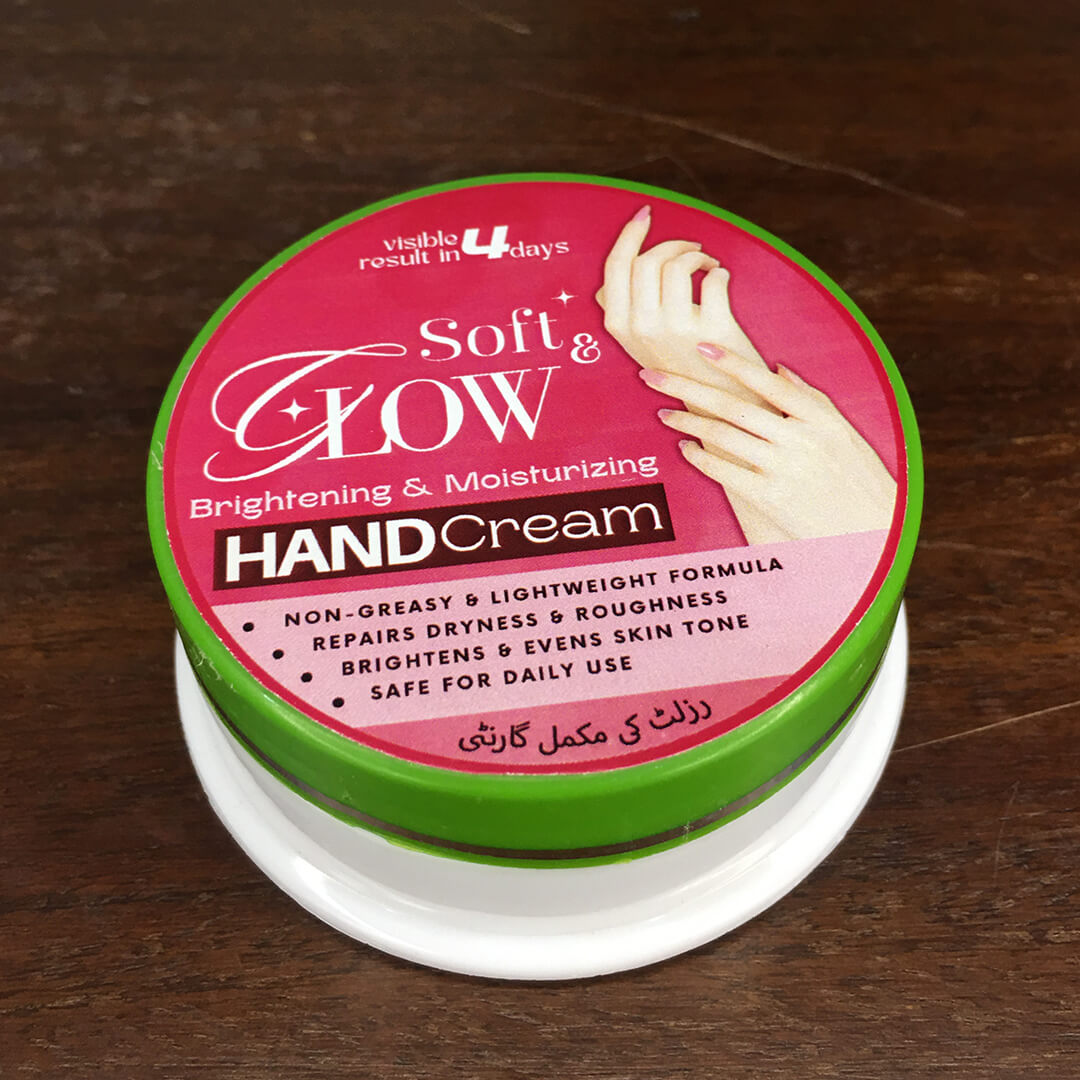 Moisturizing and brightening hand cream safe for all skin types with money back guarantee